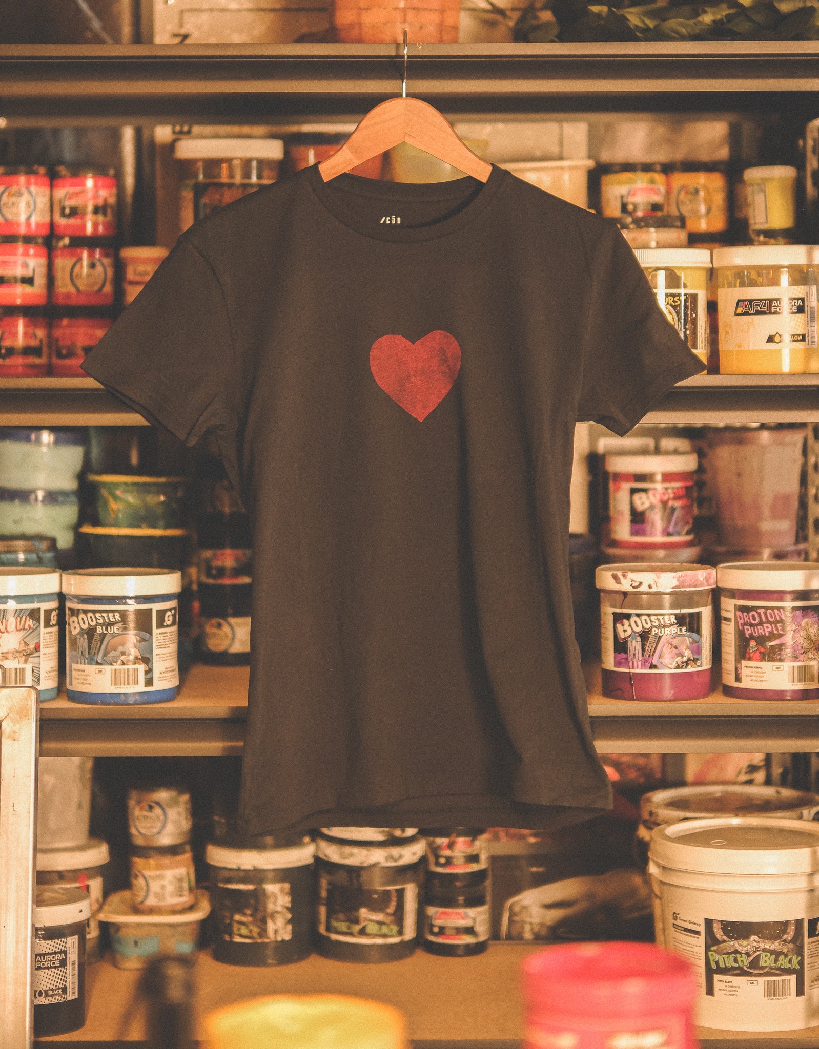 Heart graphic tee front

