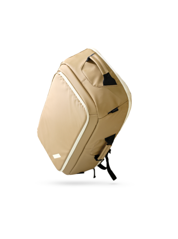 Skylax sleek technical messenger bag top view
